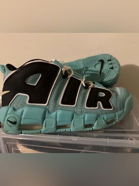 Nike Uptempo QS aqua authentic sneakers Aqua and Black AIR
